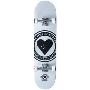 Heart Supply Logo Skateboard Complete 8,25'' Badge/White