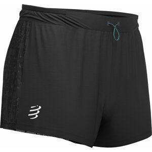 Compressport Racing Split Short Black S Bežecké kraťasy