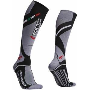 Forma Boots Ponožky Road Compression Socks Black/Grey 43/46