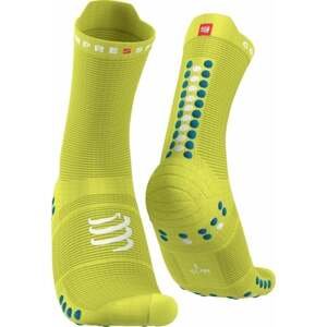 Compressport Pro Racing Socks v4.0 Run High Primerose/Fjord Blue T3 Bežecké ponožky
