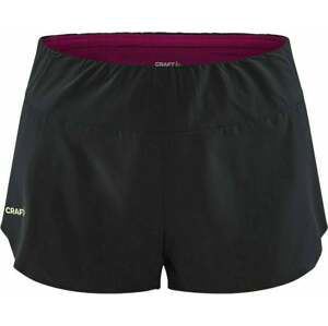 Craft PRO Hypervent Split Women's Shorts Black/Roxo L Bežecké kraťasy