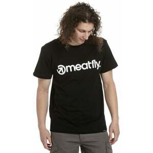 Meatfly Logo T-Shirt Black S Tričko