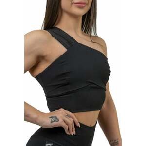 Nebbia High Support Sports Bra INTENSE Asymmetric Black L Fitness bielizeň