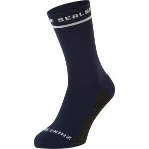 Sealskinz Foxley Mid Length Active Sock Navy/Grey/Cream S/M Cyklo ponožky