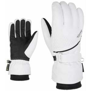 Ziener Kiana GTX + Gore Plus Warm Lady White 6,5 Lyžiarske rukavice