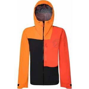 Rock Experience Alaska Man Jacket Caviar/Persimmon Orange/Cherry Tomato M Outdoorová bunda