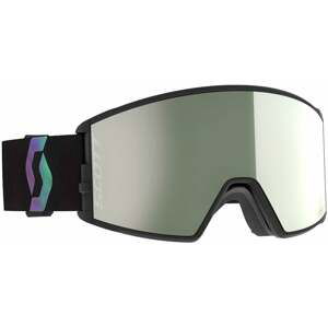 Scott React AMP Pro Goggle Black/Aurora Green/AMP Pro White Chrome Lyžiarske okuliare