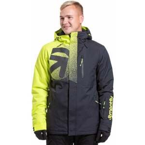 Meatfly Shader Mens SNB and Ski Jacket Acid Lime/Black M Lyžiarska bunda