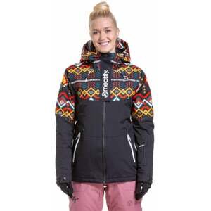 Meatfly Kirsten Womens SNB and Ski Jacket Black M Lyžiarska bunda
