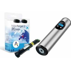 bikeAngel 2-BIKE/E-BIKE EU Smart GPS Tracker Alarm + Battery Air Pump SIlver Cyklistická elektronika