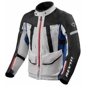 Rev'it! Jacket Sand 4 H2O Silver/Blue 3XL Textilná bunda