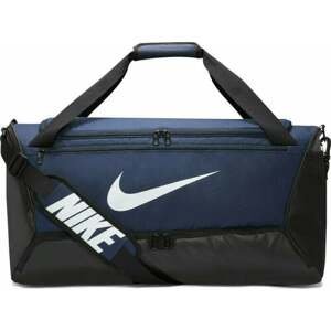 Nike Brasilia 9.5 Duffel Bag Midnight Navy/Black/White 60 L Športová taška