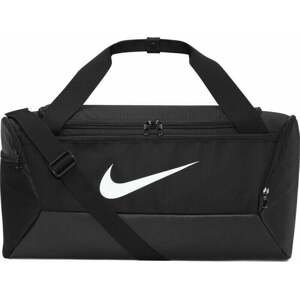 Nike Brasilia 9.5 Duffel Bag Black/Black/White 41 L Športová taška