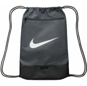 Nike Brasilia 9.5 Drawstring Bag Flint Grey/Black/White Vrecko na prezuvky