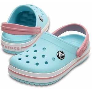 Crocs Kids' Crocband Clog Ice Blue/White 23-24