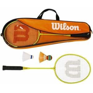 Wilson Junior Badminton Kit Orange/Yellow L3 Bedmintonový set