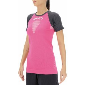 UYN Marathon Ow Shirt Magenta/Charcoal/White L/XL Bežecké tričko s krátkym rukávom