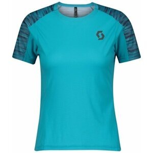 Scott Shirt Trail Run Breeze Blue/Dark Purple S Bežecké tričko s krátkym rukávom