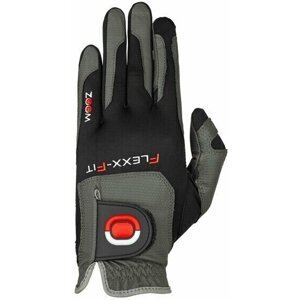 Zoom Gloves Weather Womens Golf Glove Charcoal/Black/Red Left Hand for Right Handed Golfers