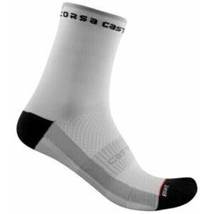Castelli Rosso Corsa W 11 Sock White L/XL Cyklo ponožky