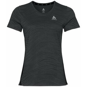 Odlo Zeroweight Engineered Chill-Tec T-Shirt Black Melange M Bežecké tričko s krátkym rukávom