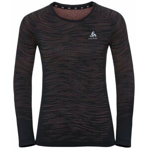 Odlo Blackcomb Ceramicool T-Shirt Black/Space Dye M Bežecké tričko s dlhým rukávom