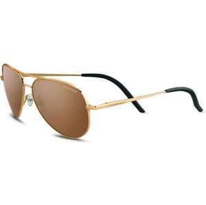 Serengeti Carrara Small Shiny Bold Gold/Mineral Polarized Drivers Gold