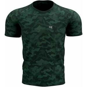 Compressport Training SS Tshirt M Camo Premium Green Gables S Bežecké tričko s krátkym rukávom