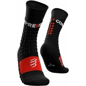 Compressport Pro Racing Socks Winter Run Black/Red T4 Bežecké ponožky