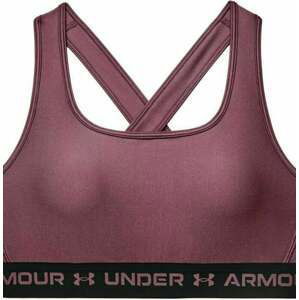 Under Armour Women's Armour Mid Crossback Sports Bra Ash Plum/Black M