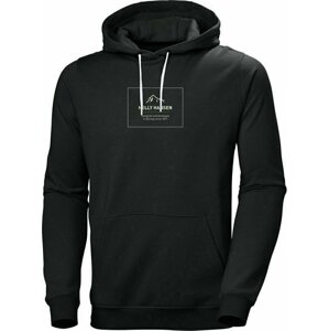 Helly Hansen Men's F2F Organic Cotton Hoodie Ebony Melange S Outdoorová mikina