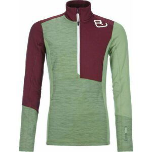 Ortovox Outdoorová mikina Fleece Light Zip Neck W Green Forest Blend XS