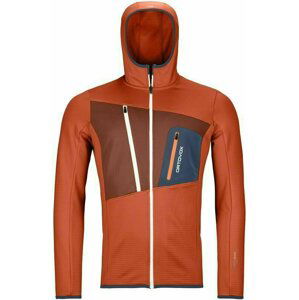 Ortovox Outdoorová mikina Fleece Grid M Desert Orange XL