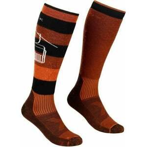 Ortovox Free Ride Long M Clay Orange 39-41 Lyžiarske ponožky