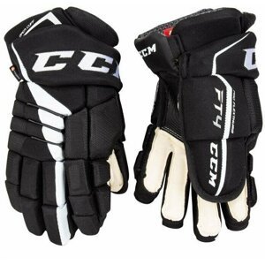CCM Hokejové rukavice JetSpeed FT4 JR 12 Black/White