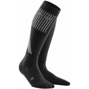 CEP WP205U Winter Compression Tall Socks Black III Bežecké ponožky