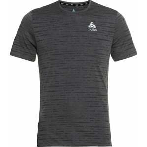 Odlo Zeroweight Engineered Chill-Tec Black Melange S Bežecké tričko s krátkym rukávom