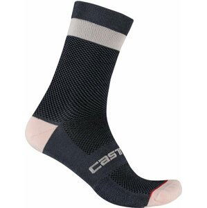 Castelli Alpha W 15 Socks Dark Steel Blue/Soft Pink L/XL