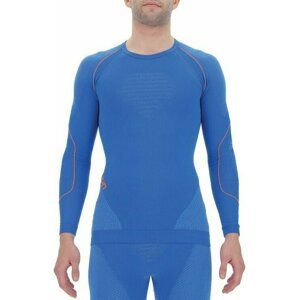 UYN Pánske termoprádlo Evolutyon Man Underwear Shirt Long Sleeves Lapis Blue/Blue/Orange Shiny L/XL