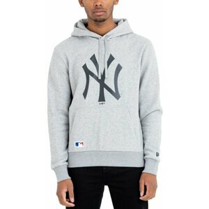 New York Yankees Mikina MLB Team Logo Hoody Light Grey M