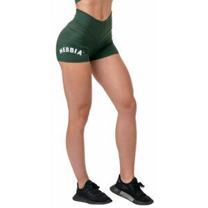 Nebbia Classic Hero High-Waist Shorts Dark Green XS Fitness nohavice