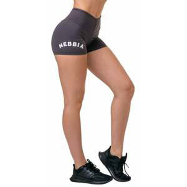 Nebbia Classic Hero High-Waist Shorts Marron XS Fitness nohavice