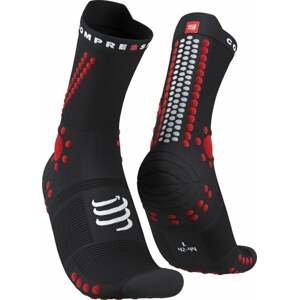 Compressport Pro Racing Socks v4.0 Trail Black/Red T2 Bežecké ponožky
