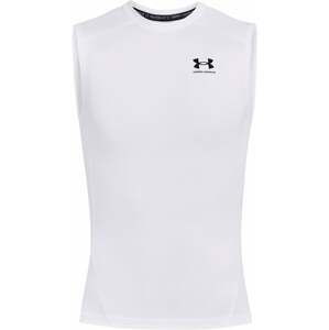 Under Armour UA HG Armour White/Black S Fitness tričko