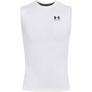 Under Armour UA HG Armour White/Black XL Fitness tričko