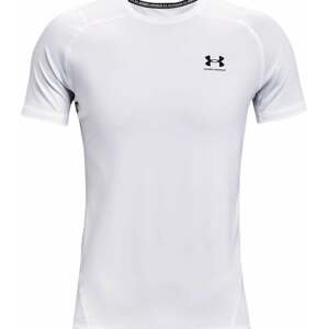 Under Armour Men's HeatGear Armour Fitted Short Sleeve White/Black M Bežecké tričko s krátkym rukávom