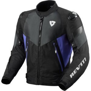 Rev'it! Jacket Control H2O Black/Blue 3XL Kožená bunda