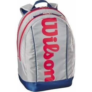 Wilson Junior Backpack Light Grey/Red-Blue Tenisová taška