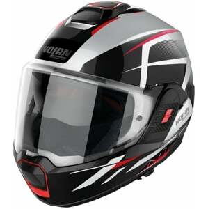 Nolan N120-1 Nightlife N-Com Metal White Red/Black XS Prilba