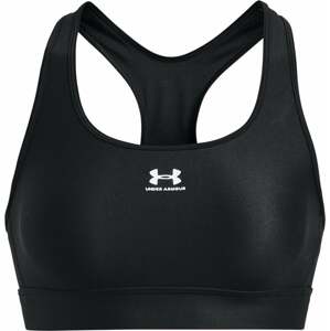 Under Armour Women's Armour Bra Mid Padless Black/White S Fitness bielizeň